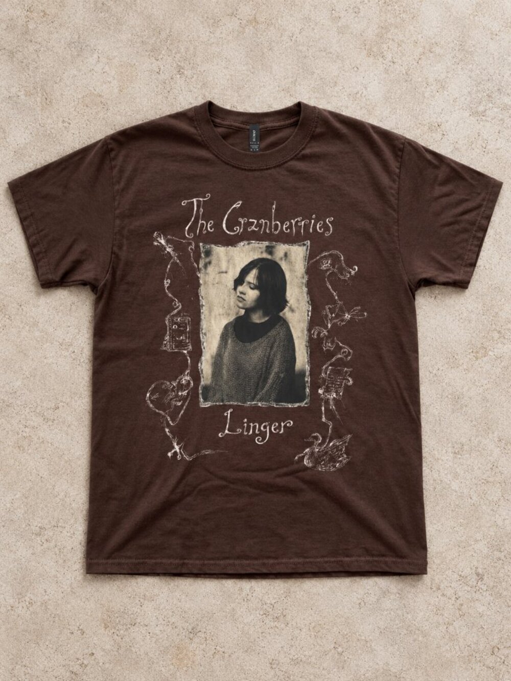 The Cranberries Brown Graphic T-Shirt